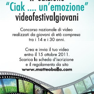L'associazione 'Matteo Bolla' ha organizzato 'Videofestivalgiovani ciak... un'emozione in tour'