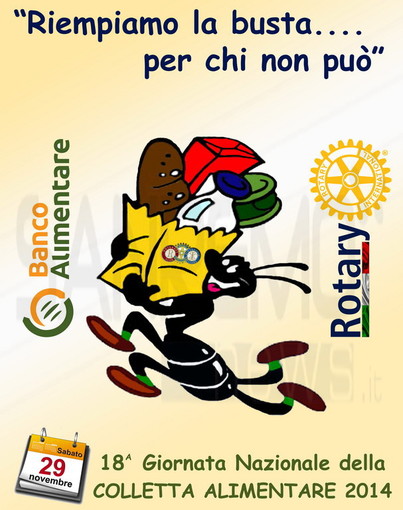 "Riempiamo la busta per chi non può': per la prima volta, tutti i Rotary italiani parteciperanno alla 'Colletta Alimentare'