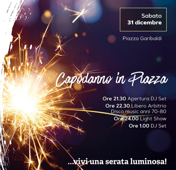Bordighera saluta il nuovo anno con il ritorno della grande Festa di Capodanno in Piazza Garibaldi