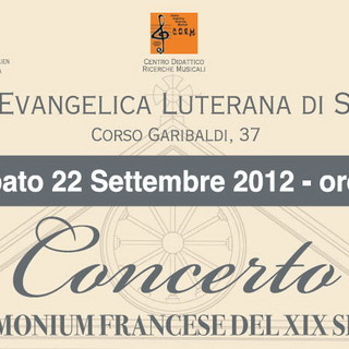 Sanremo: concerto 'Harmonium' sabato prossimo alla Chiesa Evangelica Luterana
