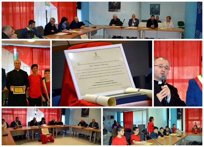 Vallecrosia: Consiglio comunale straordinario per la cittadinanza onoraria a Don Umberto Collecchia (Foto e Video) Vallecrosia: Consiglio comunale straordinario per la cittadinanza onoraria a Don Umberto Collecchia (Foto e Video)