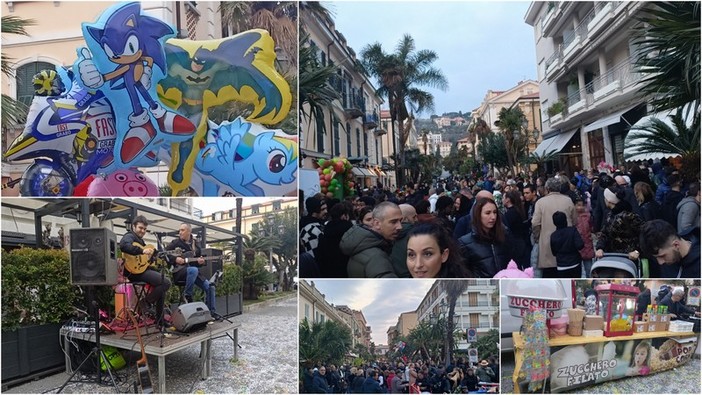 Bordighera festeggia il Carnevale: spettacoli e musica animano corso Italia (Foto e video) Bordighera festeggia il Carnevale: spettacoli e musica animano corso Italia (Foto e video)