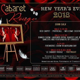 Sanremo: il 'Moulin Rouge' ed il Cabaret nell'evento ‘New Year’s Eve 2018’ del Victory Morgana Bay