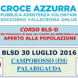 Un corso BLSD della Canottieri Sanremo per adeguamento al 'Decretone Sanità'