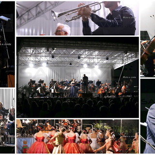 Bordighera: grande successo di pubblico ieri ai Giardini Lowe per il concerto dell'Orchestra Sinfonica (Foto)