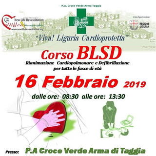BLSD (Basic Life Support Defibrillation): un altro corso alla Croce Verde Arma Taggia. Iscrizioni aperte