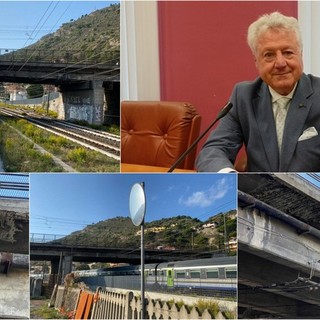 Ventimiglia, Scullino: "Cavalcavia di Nervia in pessime condizioni, è necessaria una verifica statica" (Foto)
