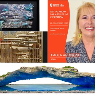Paola Arrigoni e le opere che saranno esposte alla Florence Biennale