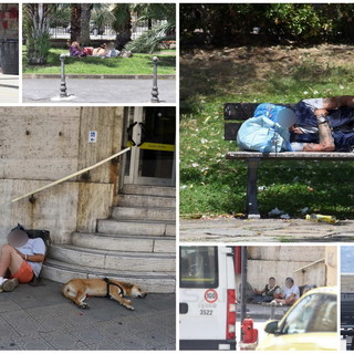 "Fa cardo, famose 'na pennica": no, non siamo a Roma ma a Sanremo. Clochard e non solo si riposano in strada (Foto)