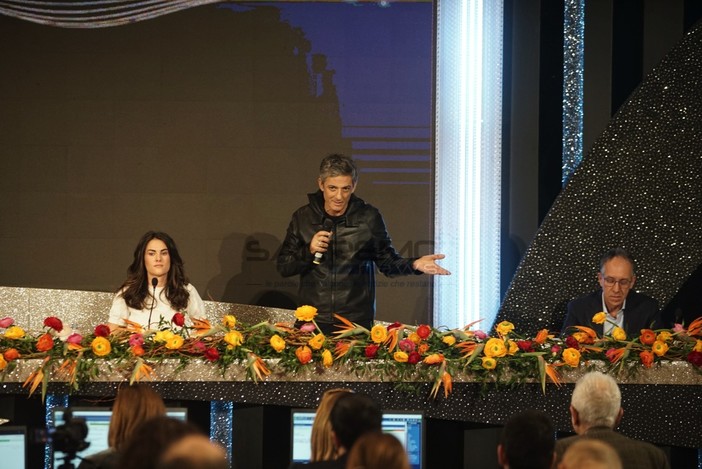 Fiorello in sala stampa