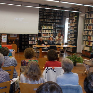 Bordighera: successo per conferenza del prof Cervini alla Biblioteca, le foto di Pietro Raneri