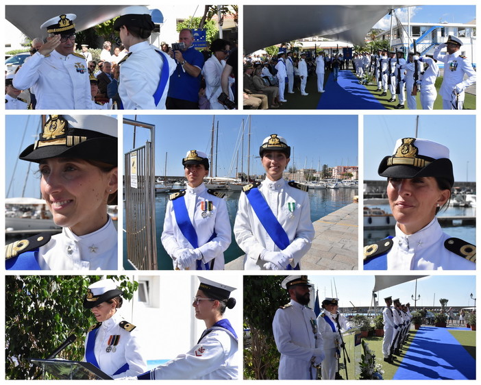 Sanremo: cambio della guardia alla Capitaneria di Porto, a Carmela D'Abronzo succede Isabella De Luca (Foto e Video)