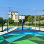 Il nuovo campo da basket appena inaugurato a Pian di Poma Il nuovo campo da basket appena inaugurato a Pian di Poma