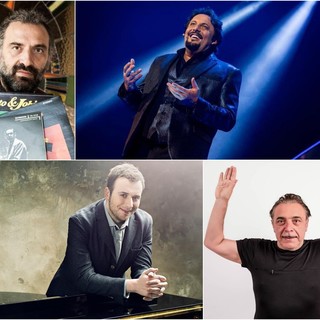 Nino Frassica, Enrico Brignano, Stefano Bollani, Enrico Rava e Raphael Gualazzi per il calendario Vip primavera-estate del Casinò di Sanremo (Video)