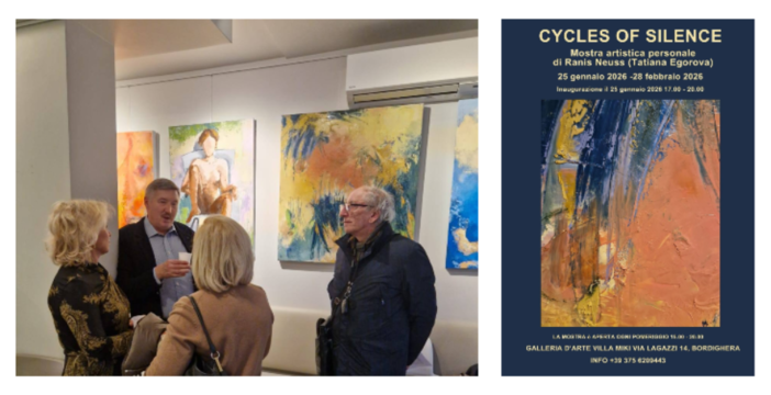 Opere in tecniche diverse, "Cycles of Silence" di Tatiana Egorova in mostra a Bordighera (Foto)