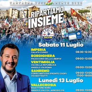 Prosegue nel fine settimana anche nella nostra provincia la campagna di tesseramento della Lega Prosegue nel fine settimana anche nella nostra provincia la campagna di tesseramento della Lega