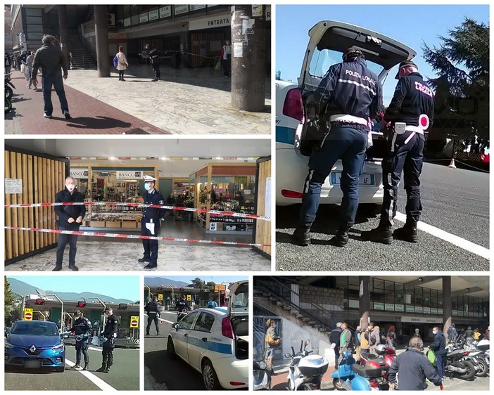 Sanremo: controlli della Municipale all'uscita della A10, nessun turista in arrivo. All'Annonario tutti in coda (Foto) Sanremo: controlli della Municipale all'uscita della A10, nessun turista in arrivo. All'Annonario tutti in coda (Foto)