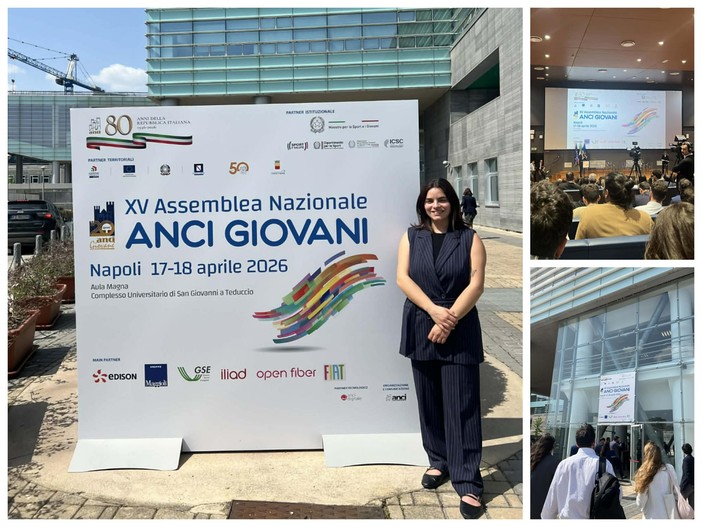 Camporosso, Chiara Punturiero vola a Napoli per la XV Assemblea Nazionale Anci Giovani: "Esperienza formativa e motivante"
