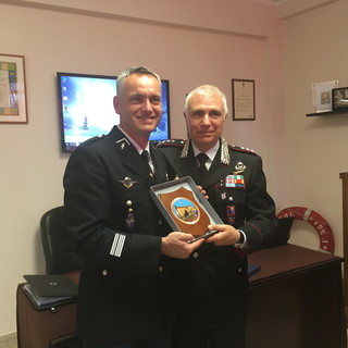 Il comandante della Gendarmeria di Nizza in visita Comando Provinciale dei Carabinieri di Imperia