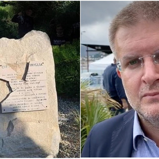 Ventimiglia: atti vandalici al monumento dei Martiri delle Foibe, Fidanza (FdI) "Gesto ignobile"