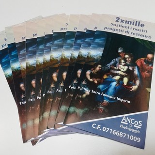 Molini di Triora: il restauro della pala d'altare di Battista Gastaldi scelto come immagine della campagna nazionale del 2 x mille