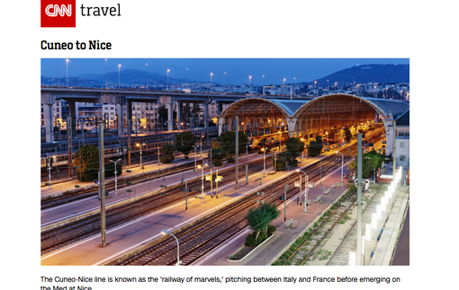 La 'CNN travel' inserisce la Cuneo-Ventimiglia-Nizza tra gli itinerari in treno imperdibili per il 2022