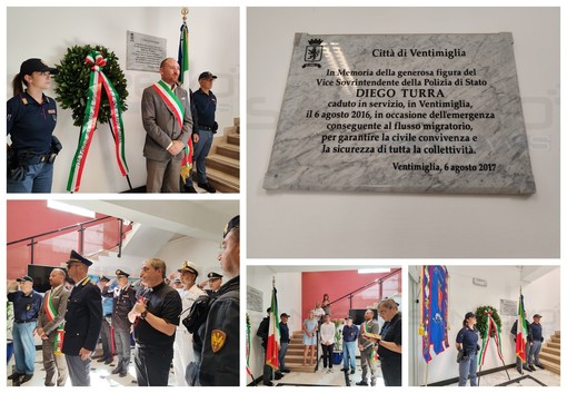 Otto anni fa moriva il vice sovrintendente Diego Turra: Ventimiglia lo ricorda con una cerimonia in comune (Foto e video) Otto anni fa moriva il vice sovrintendente Diego Turra: Ventimiglia lo ricorda con una cerimonia in comune (Foto e video)