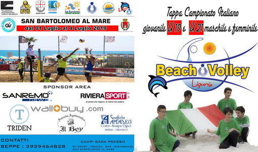 Beach Volley: la prossima settimana San Bartolomeo al Mare sarà la capitale del beach volley giovanile