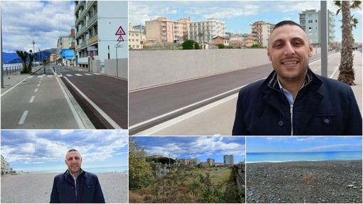 Vallecrosia, il candidato sindaco Cristian Quesada: &quot;Spiagge in stato di abbandono, faremo investimenti per renderle più appetibili&quot; (Foto e video)
