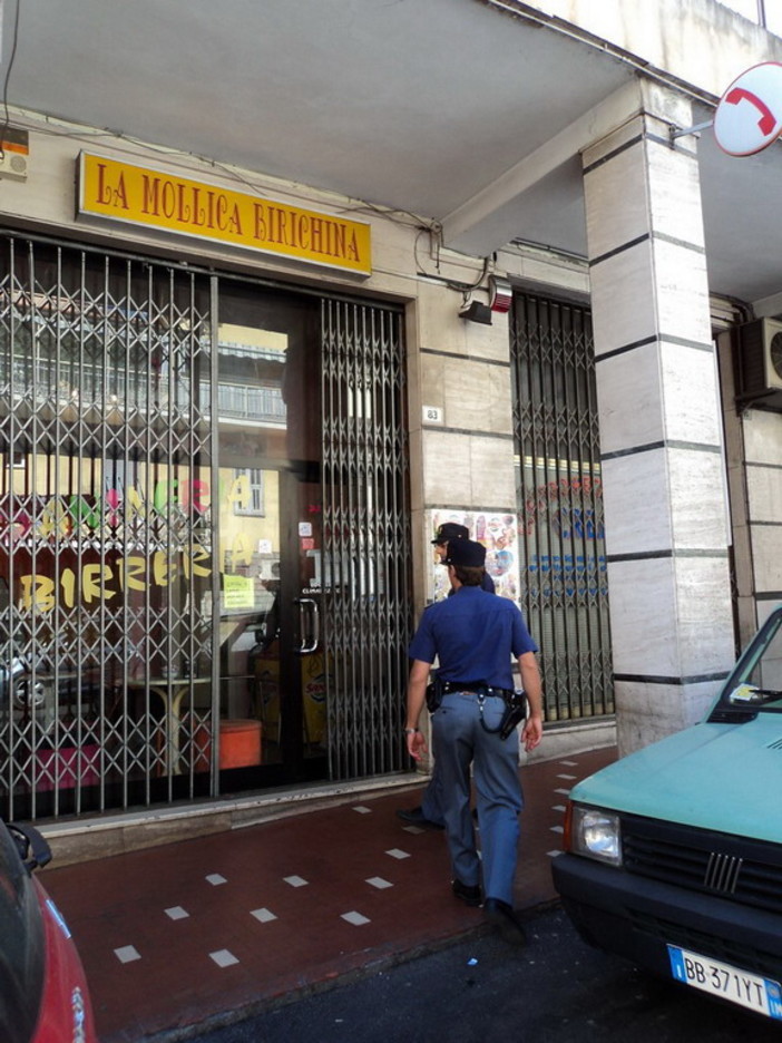 Sanremo: intervento della Polizia in centro, chiusa per droga la 'Mollica birichina'