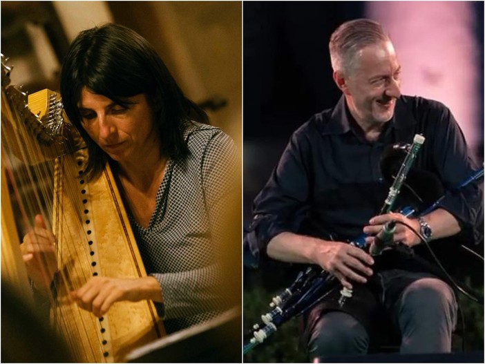 Domenica a Montalto il concerto “Celtic Harp & Uilleann pipes: musical tales from Ireland” del duo O'Carolan Domenica a Montalto il concerto “Celtic Harp & Uilleann pipes: musical tales from Ireland” del duo O'Carolan