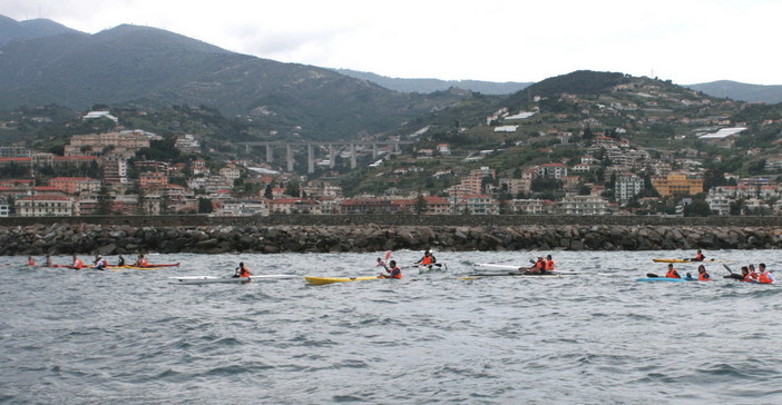 La Canottieri Sanremo sul gradino più alto del podio, con De Salvo e Albarelli, ai campionati italiani di Maratona