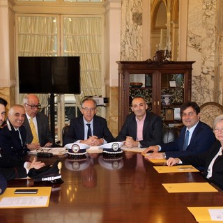 Le immagini della conferenza stampa Le immagini della conferenza stampa