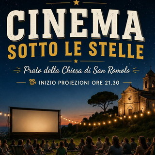 Sanremo: cinema sotto le stelle a San Romolo, tre serate gratuite tra film per famiglie e grandi emozioni nel prato della chiesa