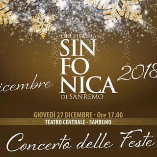 Sanremo: giovedì prossimo (ore 17) il 'Concerto delle Feste' della Sinfonica al Teatro Centrale