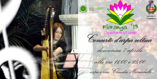 Ospedaletti: Floranga 2013, domenica 7 aprile concerto d'arpa di Claudia Murachelli