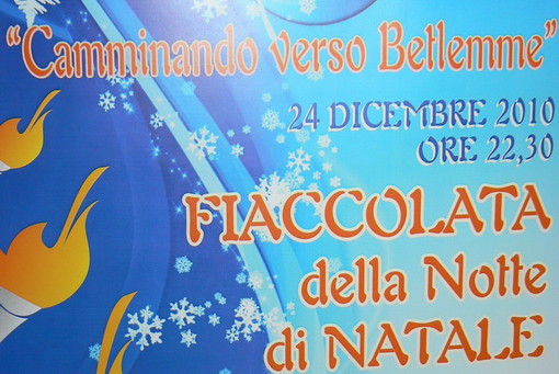 Ospedaletti: fiaccolata della Notte di Natale organizzata da 'Carpe Diem'