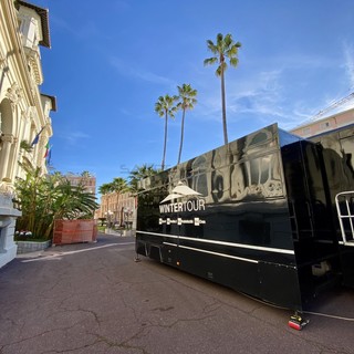 Il camion Rai davanti al Casinò