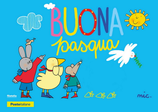 Negli uffici postali della provincia di Imperia la cartolina dedicata alla Pasqua