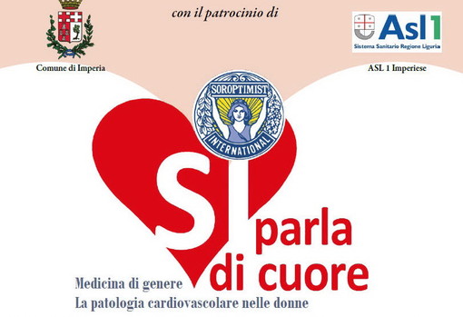 Imperia: sabato e domenica prossimi doppio appuntamento del Soroptimist sulla patologia cardiovascolare nelle donne