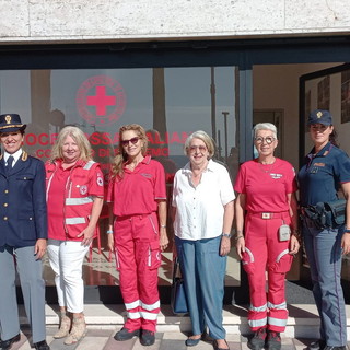 Sanremo: la Croce Rossa ha presentato oggi le attività svolte nel sociale a Questura e Comune(Foto)