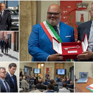 Al Capo della Polizia Giannini la cittadinanza onoraria di Riva Ligure "Poniamo grande attenzione alla provincia" (Foto e Video)