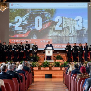 A Monaco la Cérémonie des Vœux del dipartimento della pubblica sicurezza