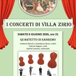 “I Quartetti dei Contrasti” a Villa Zirio, il Quartetto di Sanremo protagonista di una serata dedicata a Borodin, Malipiero, Glass e Piazzolla