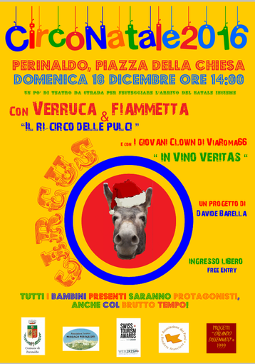 Perinaldo: oggi 'Circonatale’, manifestazione diretta da Davide Barella dedicata all'intrattenimento di strada Perinaldo: oggi 'Circonatale’, manifestazione diretta da Davide Barella dedicata all'intrattenimento di strada