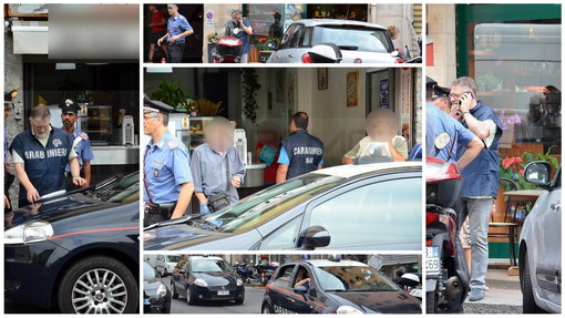Sanremo: operazione dei Carabinieri con Nas e Nil in due bar di via Martiri e via Pietro Agosti (Foto)