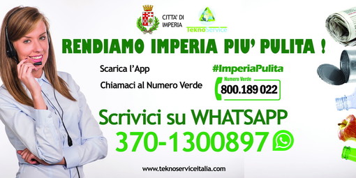 Imperia: informazioni ed istruzioni anche via Whatsapp per migliorare il servizio del 'porta a porta'