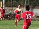 Nella foto Lorenzo Li Causi esulta dopo una rete: il difensore sta disputando una grande stagione