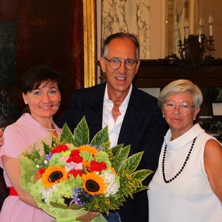 Da sinistra: Elena Sivoldaeva, Alberto Biancheri e Costanza Pireri Da sinistra: Elena Sivoldaeva, Alberto Biancheri e Costanza Pireri