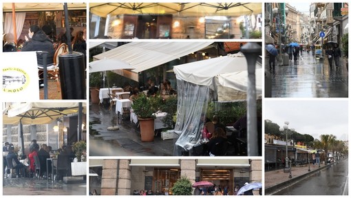 Sanremo: la pioggia non ferma la voglia di ristorante, in tanti ieri per pranzo e cena nei dehors (Foto) Sanremo: la pioggia non ferma la voglia di ristorante, in tanti ieri per pranzo e cena nei dehors (Foto)